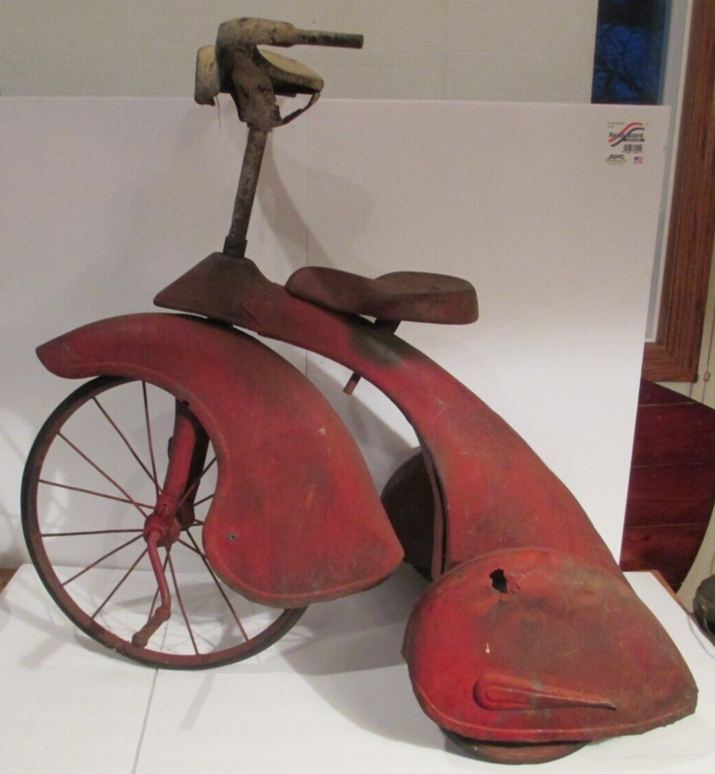 1936 Sky King Tricycle Rare Vintage Toy Junior Toy Corp. Streamline
