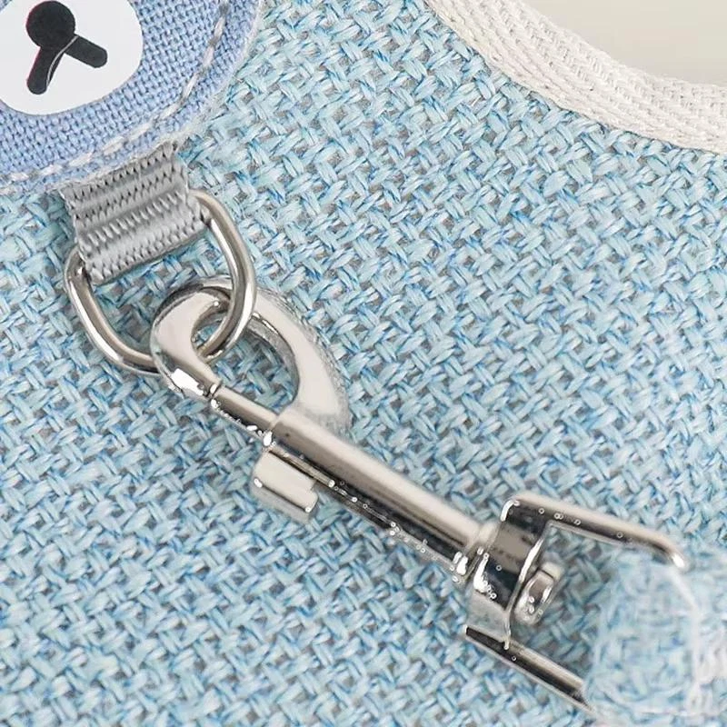 Mais novo conjunto de coleira fofa para coelho colete para caminhada ao ar livre animais de estimação - Imagem 4 de 4