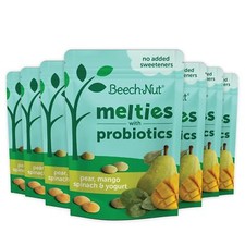 Probiotic Melties Baby  Toddler Snack Melts, Pear Mango Spinach Yogurt