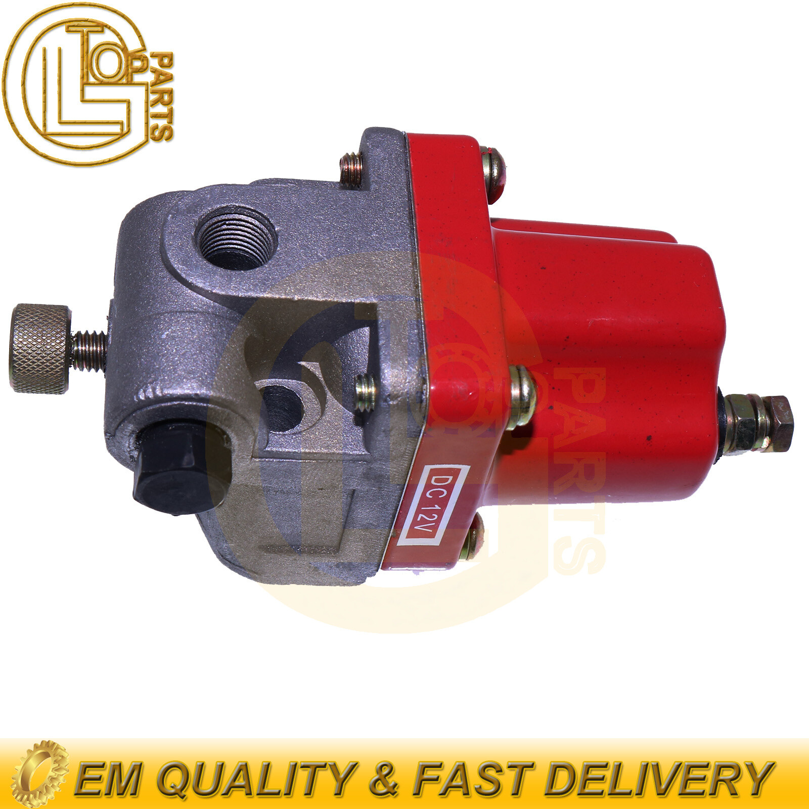 High Flow Fuel Shut Off Valve Solenoid 12V Volt 1 Terminal - Foto 9