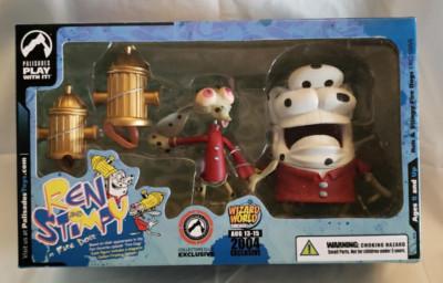 REN & STIMPY Fire Dogs Figure Set Palisades Wizard World Chicago 2004 Exclusive