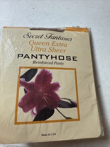Secret Fantasies Queen Size Pantyhose Distributed By Fred’s Ultra Sheer USA