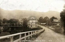 1900s Wells New York NY Main Street View Bridge RPPC Photo Postcard COPY