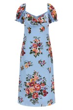 DOLCE&GABBANA Mazzo di fiori Flower Blue Dress New & Authentic