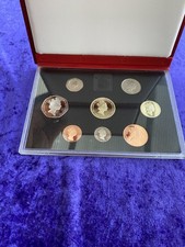 1994 Royal Mint Deluxe Proof Coin Set Red Leather Case UK