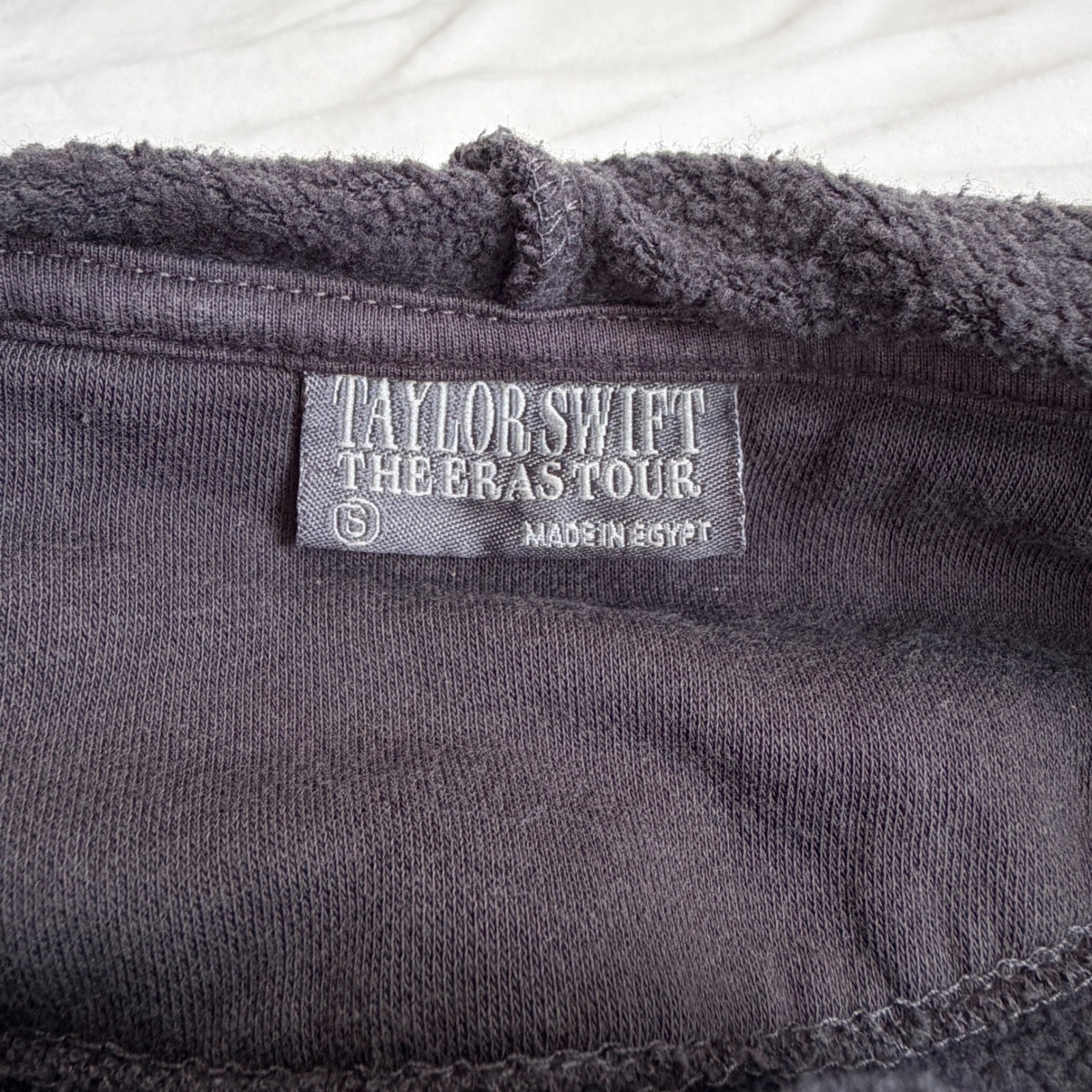 Taylor Swift The Eras Tour Hoodie Small Grey Excellent Concert Merch Oversized image 4