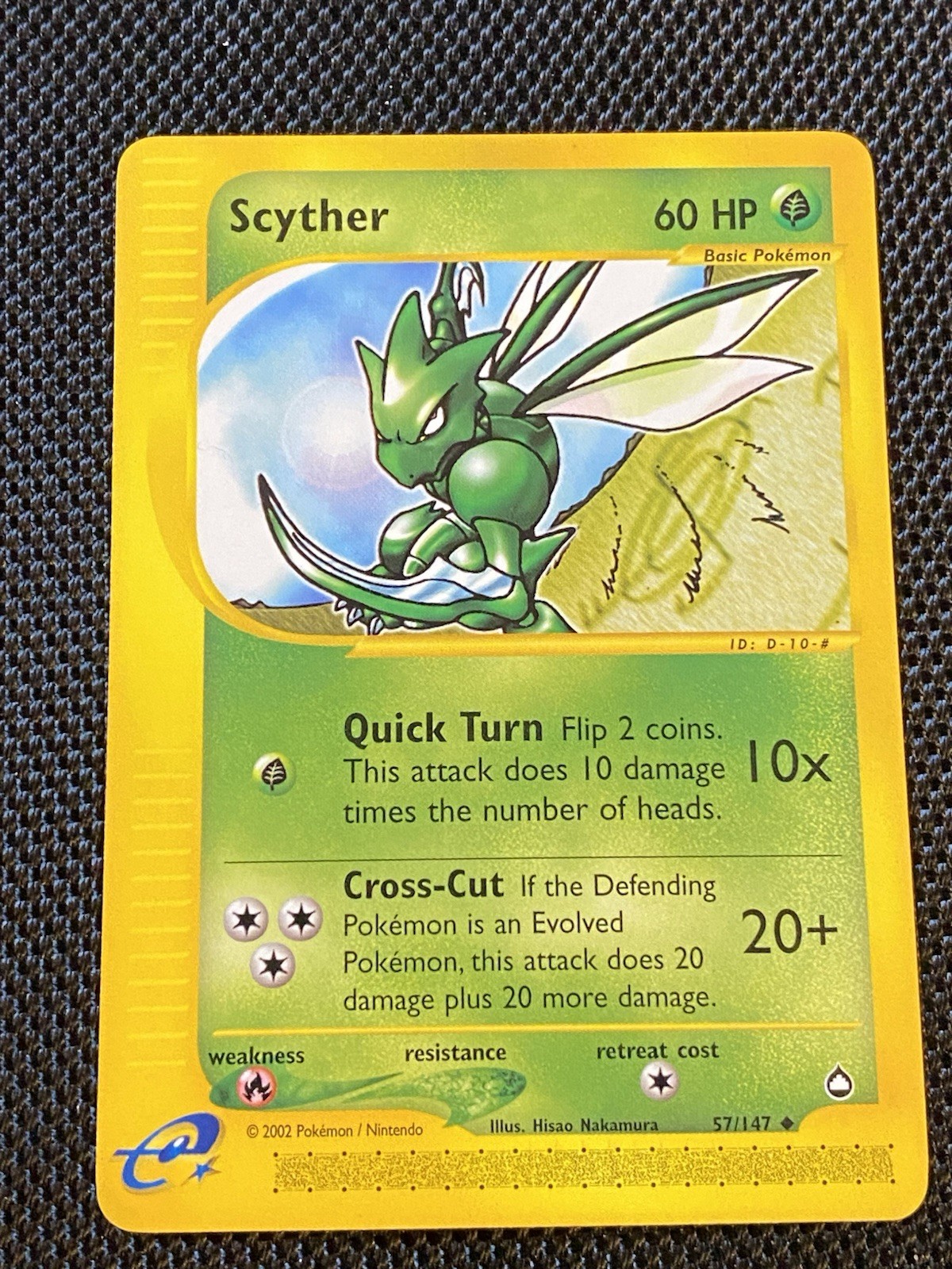 Scyther 57/147 Aquapolis Regular Uncommon NM