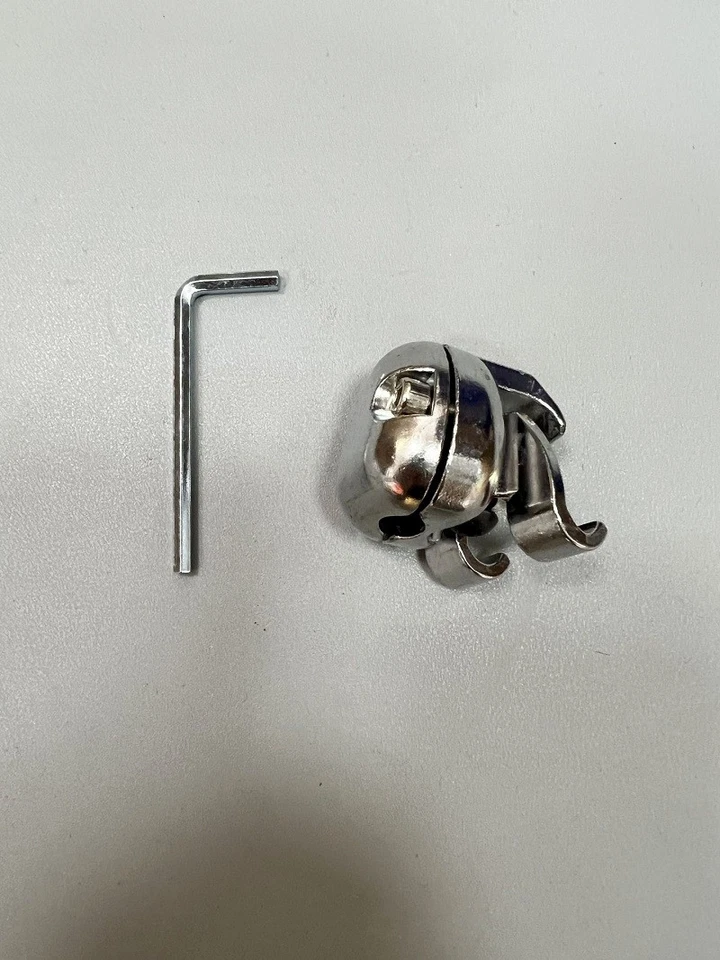 NEW Metal Dual-Angle Adjustable Multi-Purpose Drum Stand Clamp Silver - Image 3 of 3