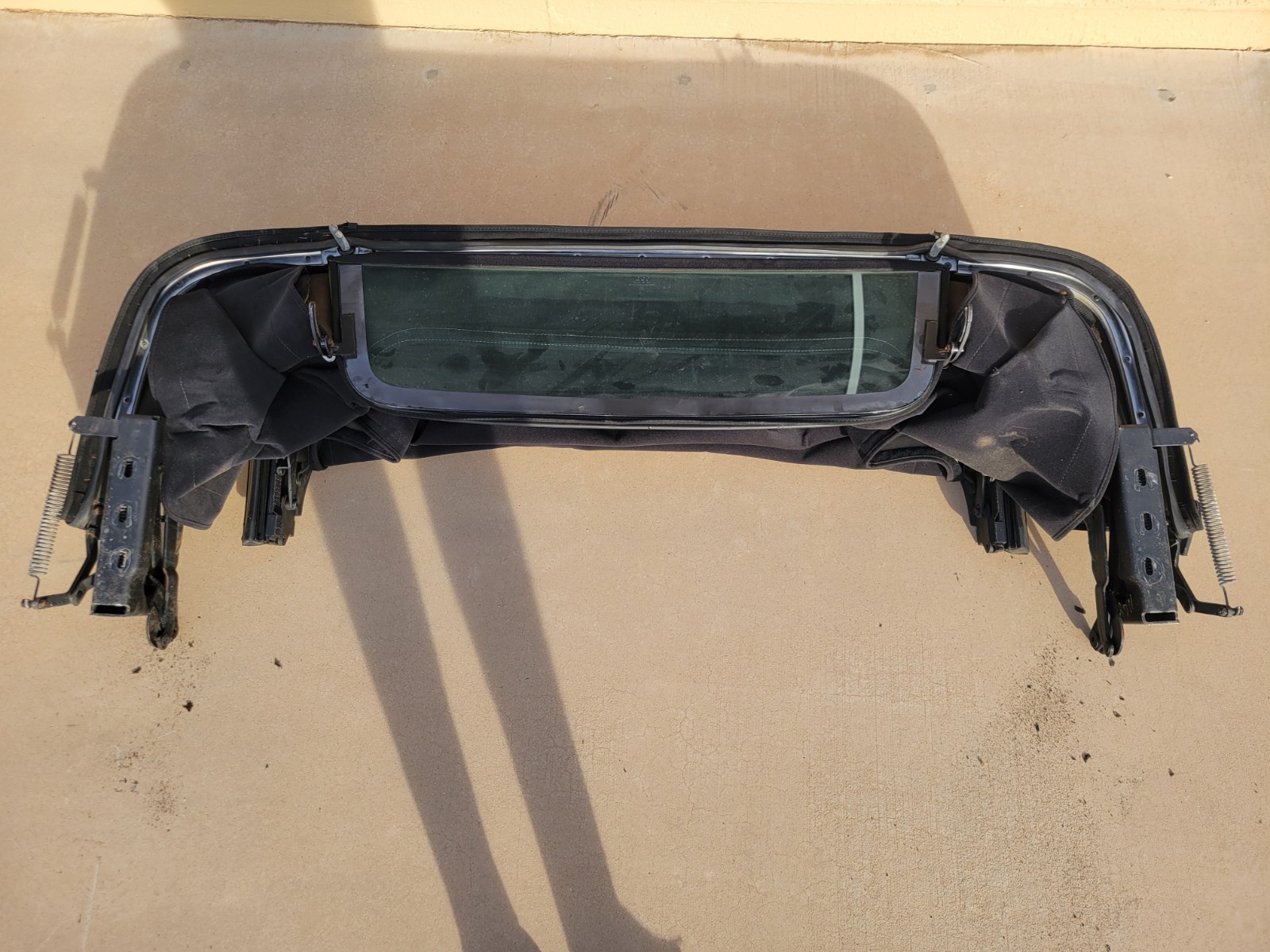 Complete Chrysler TC Maserati Convertible Top Black Mechanism Glass Oem Assembly