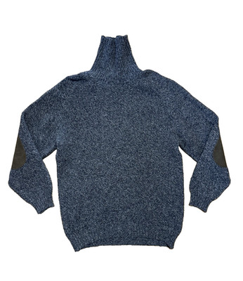VTG Glenmac Scotland Geelong Lambswool Wool Sweater Charcoal Grey Mens L
