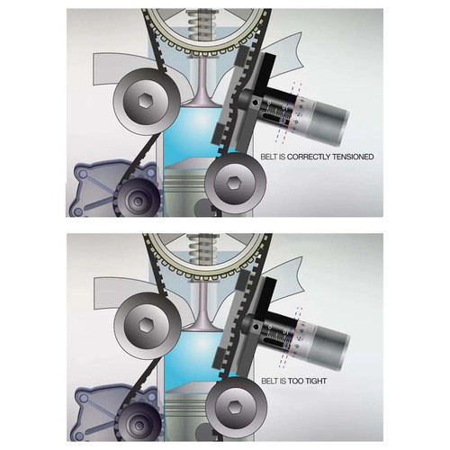 Belt Tension Gauge Timing Belt Tension Gauge Tester Detection Measurement Tool - 第 4/15 張圖片