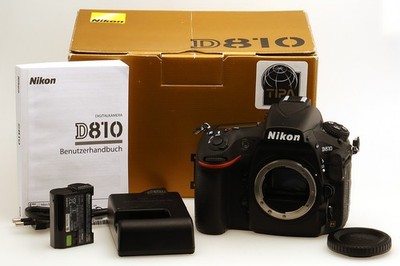 Nikon D810 DSLR Kamera Gehäuse mit 36.3 Megapixel Vollformat - 9118 Auslösungen