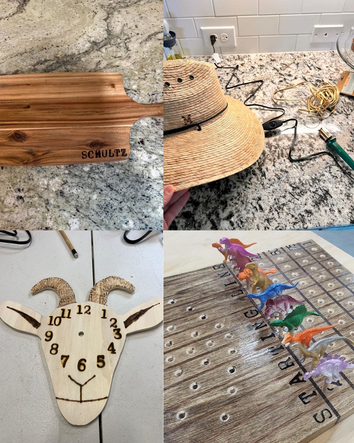 Arokimi Wood Burning Alphabet Letter Kit, Branding Irons Personalized for Wood L