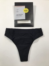 Knix Women's High Absorbency Super Leakproof Thong Size XS Black