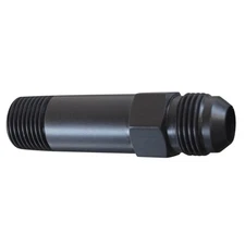 ICT Billet F10AN500NPXL; Turbo Drain Extension 1/2 in. NPT to -10AN 3.5 in. Long