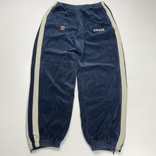 Vtg 90s Enyce Velour Athletic Cuffed Mens Sweatpants XL Blue Y2K Hip Hop Retro