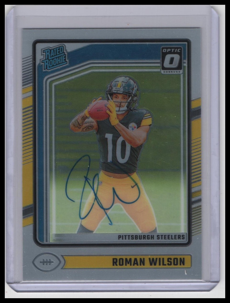2024 Donruss Optic #285 Roman Wilson Rated Rookies RPS Autographs #/325
