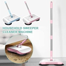 Hand Push Sweeper Cleaner Home Sweeping Mopping Machine Keep Floors Spotless UK