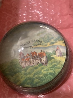Paper Castle Vtg Souvenir Thousand Islands NY Boldt Castle Glass Paper Weight | eBay