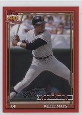 2021 Topps Archives 1991 Topps Red 70/75 Willie Mays #198 HOF 04br