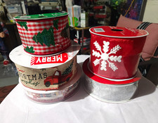Lot of 5 New Holiday Wired Ribbon Christmas Decorative Crafting Sealed Winter