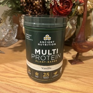 Ancient Nutrition Multi  Protein Plant - Based  Vanilla 19 oz. Exp. 11/2027
