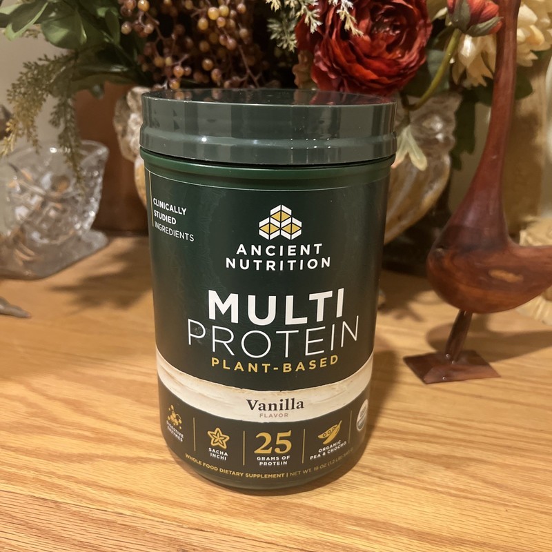 Ancient Nutrition Multi  Protein Plant - Based  Vanilla 19 oz. Exp. 11/2027