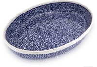Bunzlauer Keramik Auflaufform / Gratinform Oval 31X22X5,5 Cm Dekor 120