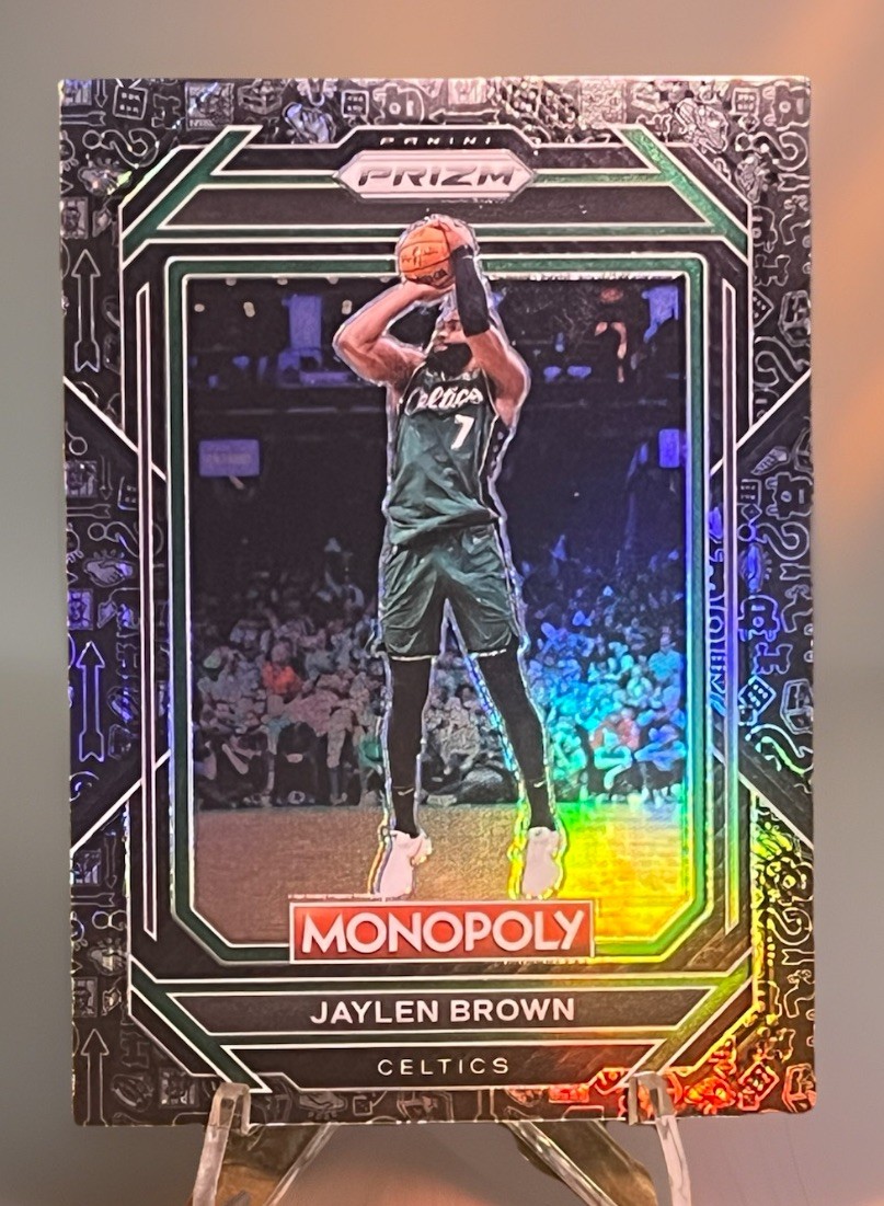 Jaylen Brown 2022-23 Panini Prizm Monopoly #5 Black Classic Icons Boston Celtics