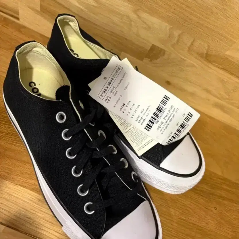 Converse Chuck Taylor Black Sneakers 230mm New Condition thumbnail 2