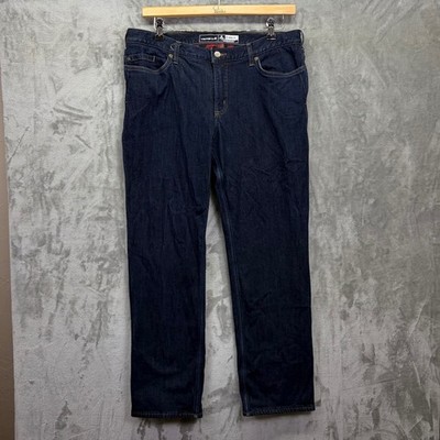 Carhartt Women's Flannel Lined Jeans Dark Wash Indigo 102729 Work Wear Winter