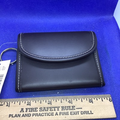 Women Key Ring Leather Mini Purse Coin Small Change Bag Card Wallet Pouch Zip Up