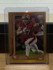 🔥2025 Topps Chrome Football Nick Boss #264 True Gold #/50 SP🔥