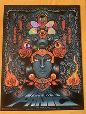 widespread panic red rocks 2021 Conscience alliance Foil Poster Paul Kriezenbeck