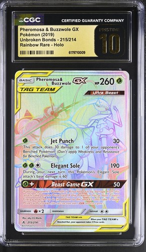 Pheromosa & Buzzwole-GX graded CGC 10 for sale on eBay