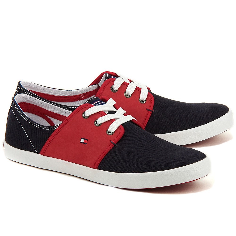 Schuhe Universal Herren Tommy Hilfiger Freddy 6C FM56819315611 Schwarz-Rot 15190₽