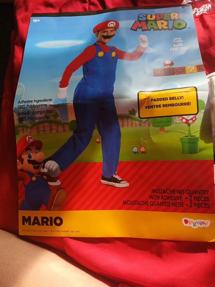 Disfraz de Super Mario Deluxe para niño nuevo con etiquetas pequeño 4-6 SIN BIGOTE  Foto 4 de 4