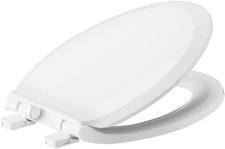 5503A00B.020 Slow Elongated Closed Front Toilet Seat, White