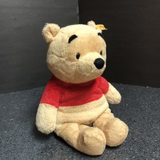 Steiff Winnie the Pooh Soft Plush Bean Bag Cuddly Friends Disney Originals 11"