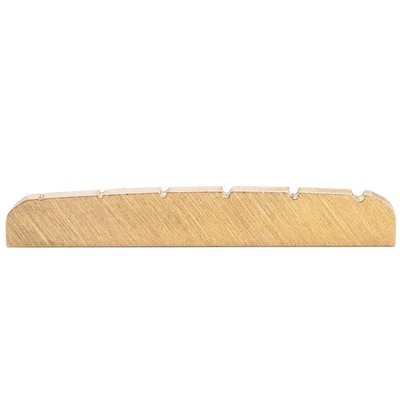 Musiclily 42x3.5x6mm 6 String Slotted Brass Nut For Strat Tele Electric Guitar