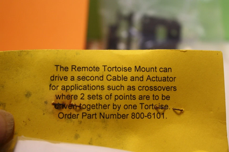 NIB Six Sets of 2 Piece Circuitron Remote Tortoise Mounts Cable and Actuator - Image 4 of 4