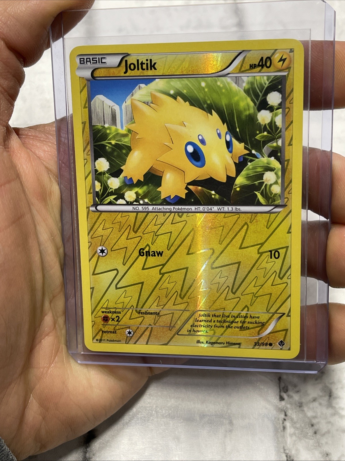 Joltik 33/98 Emerging Powers Common Reverse Holo NM Near Mint Pokemon Nintendo