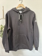 Adidas Womens Size M Gray Long Sleeve Essentials Fleece Hoodie