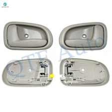 Set 4 Front-Rear LH-RH Interior Beige Door Handle For 1991-1998 Toyota Corolla