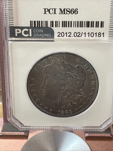 1883-O Morgan Silver Dollar– New Orleans Mint, PCI MS66, Incredible Blue Toning