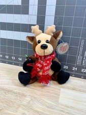 Coca-Cola Reindeer Bean Bag Plush   1998 Vintage Coke Plush