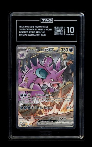 Team Rocket's Nidoking ex graded TAG 10 for sale on eBay