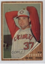 1962 Topps Bob Purkey (Green Tint) #120 3a7