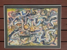 Abstract Oil Art 26x21 Inches