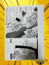 z7191 Onimaru Zenjin Ken Original Manga Art Page 7 Samurai Edo Mamoru Uchiyama